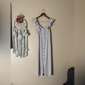 Billabong x Sincerely Jules Midi Dress White Multicolor Size Small